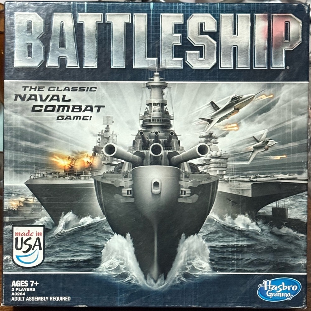 Hasbro Battleship Game - Silver and Blue Edition